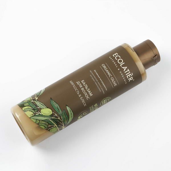Бальзам для волос Мягкость & Блеск Серия Organic Olive, Ecolatier Green 250 мл