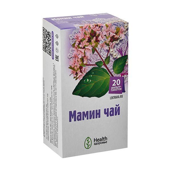 Чай мамин Health Здоровье фильтр-пакет 2г 20шт