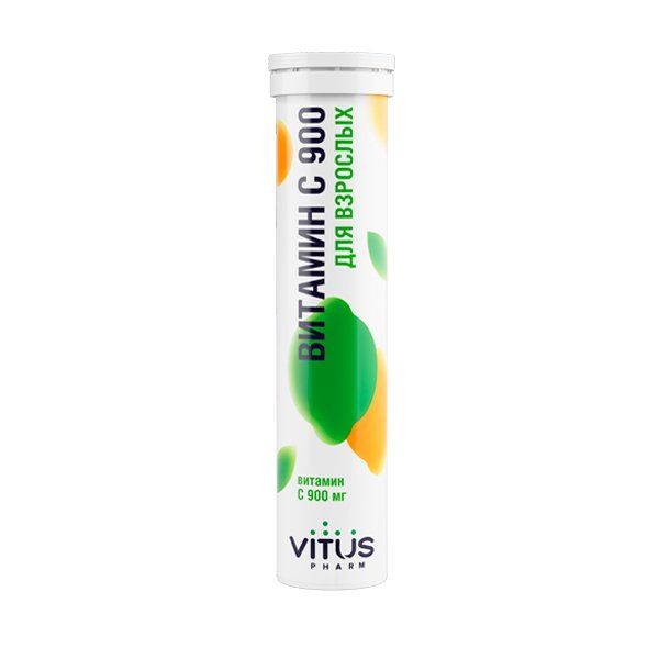 Витамин С 900 для взрослых VITUSpharm таблетки быстрорастворимые 3,8г 20шт