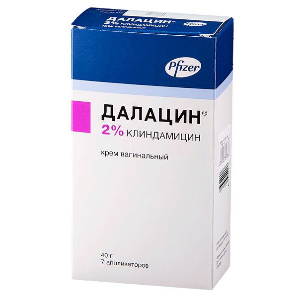 Далацин крем вагинальный 2% 40г+Аппликатор 7шт