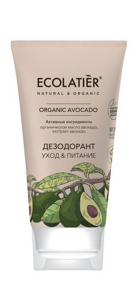 Дезодорант Уход & Питание Серия Organic Avocado, Ecolatier Green 40 мл