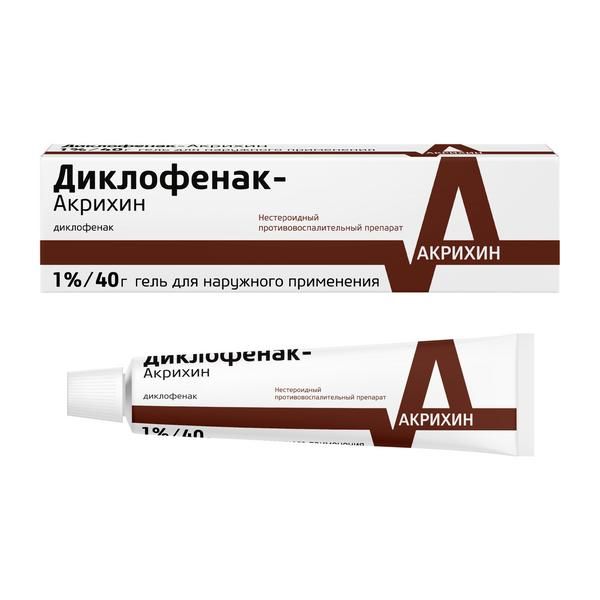 Диклофенак-Тева гель для наружного применения 1% 40г