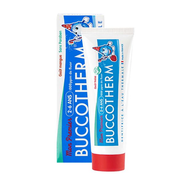 Гель-паста зубная с термальной водой вкус клубники для детей 2-6 лет Buccotherm 50мл