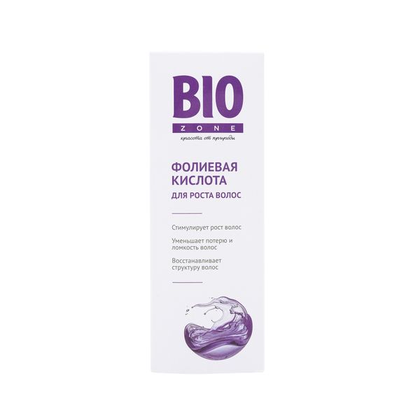 Кислота фолиевая для увлажнения и укрепления волос BioZone/Биозон 150мл