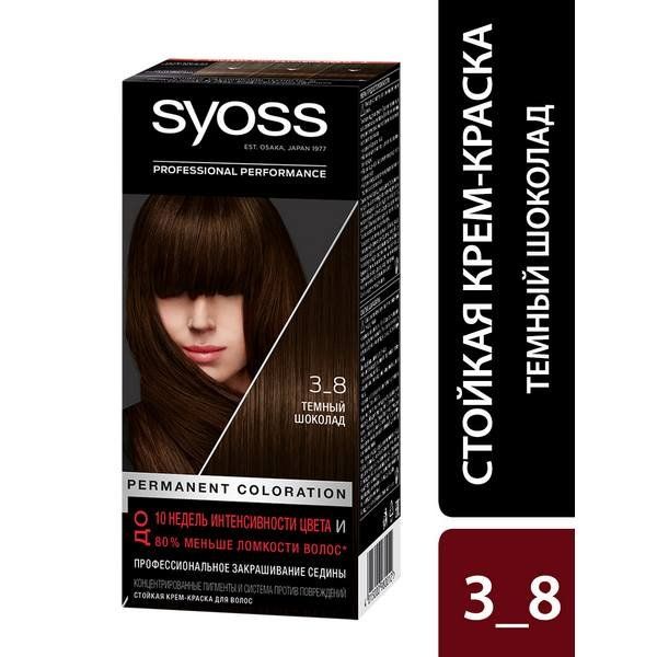 Краска для волос 3-8 Темный шоколад Syoss/Сьосс 115мл