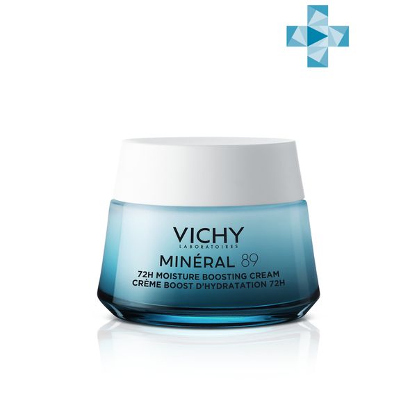 Крем для для всех типов кожи лица интенсивно увлажняющий 72ч Mineral 89 Vichy/Виши банка 50мл