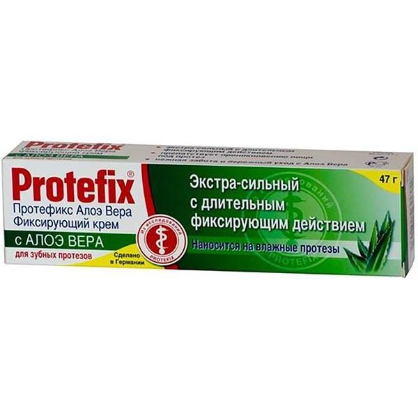 Крем для зубных протезов фиксирующий алоэ вера Protefix/Протефикс 40мл