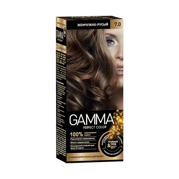 Крем-краска для волос жемчужно-русый Gamma Perfect color Свобода тон 7.0