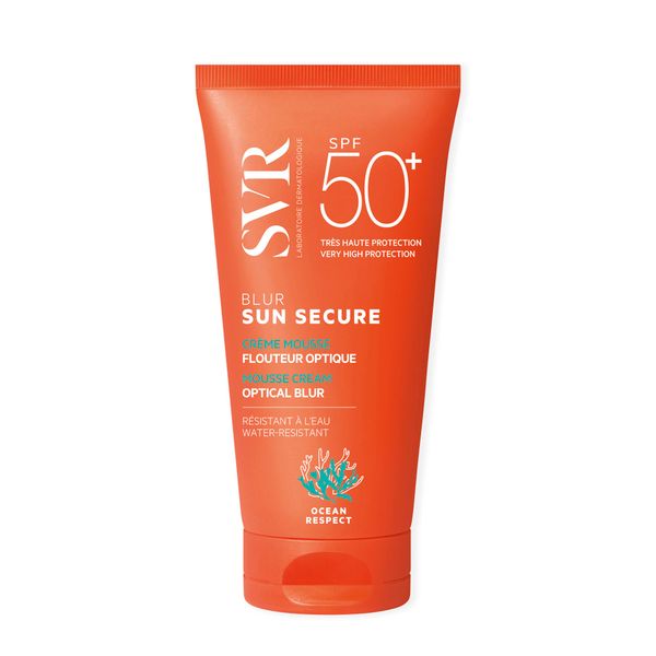 Крем-мусс для гиперчувствительной кожи лица любого типа с эффектом фотошопа SPF50+ Безопасное солнце SVR/СВР туба 50мл