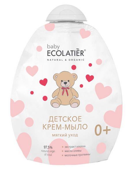 Крем-мыло детское мягкий уход 0+ Baby Ecolatier мягкая упаковка 250мл