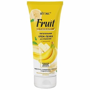 Крем-пенка для умывания с бананом питательный Витэкс Fruit Therapy 200мл