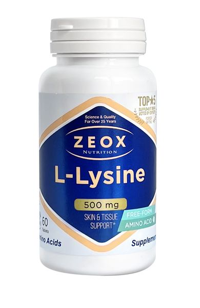 L-лизин моногидрохлорид Zeox Nutrition таблетки 500мг 60шт