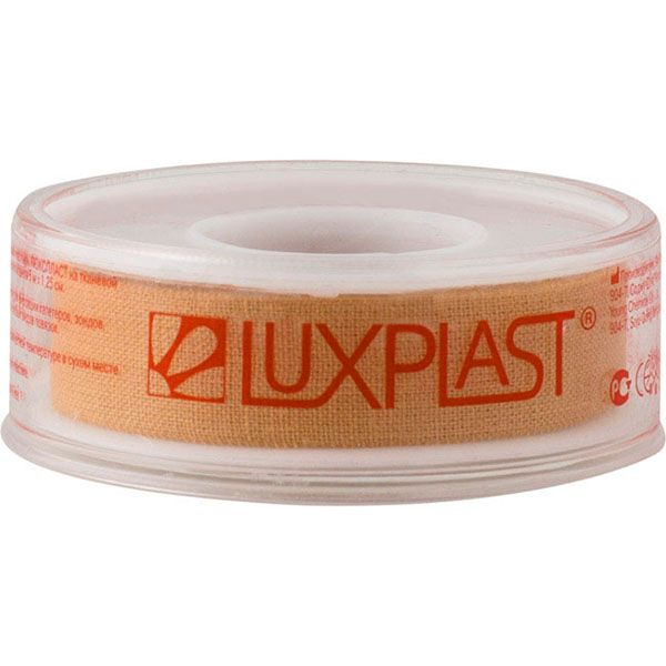 Лейкопластырь фиксирующий тканевый Luxplast/Люкспласт 1,25см х 500см