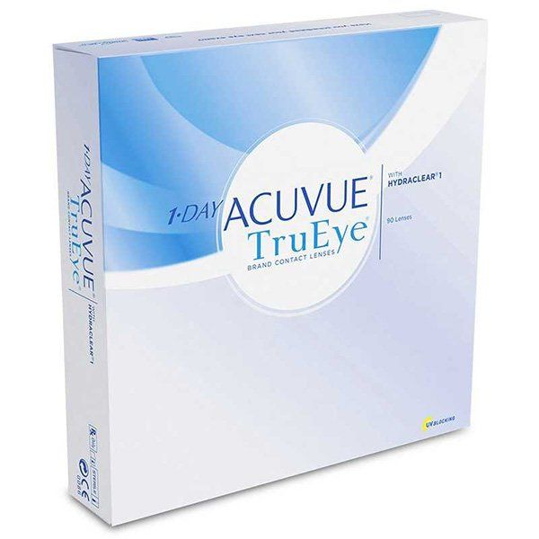 Линзы контактные Acuvue 1 day trueye with hydraclear (8.5/-2,75) 90шт