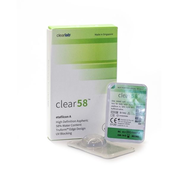 Линзы контактные ClearLab Clear 58 (8.3/-1,75) 6шт