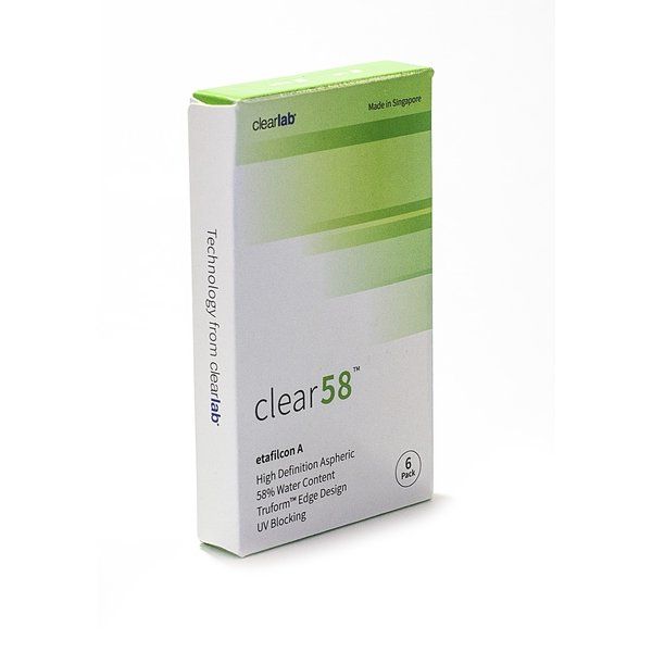 Линзы контактные ClearLab Clear 58 (8.3/-2,00) 6шт