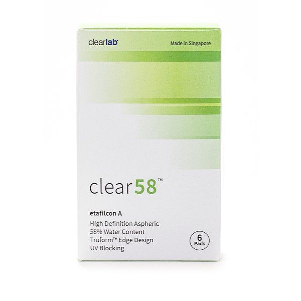 Линзы контактные ClearLab Clear 58 (8.3/-3,75) 6шт