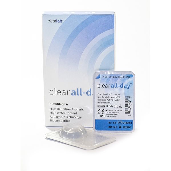 Линзы контактные ClearLab Clear All-Day (8.6/-8,50) 6шт
