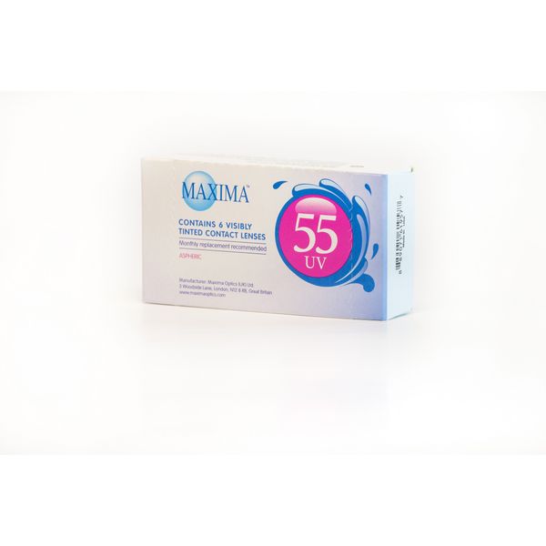 Линзы контактные Maxima/Максима 55 UV (8.6/-2.5) 6шт