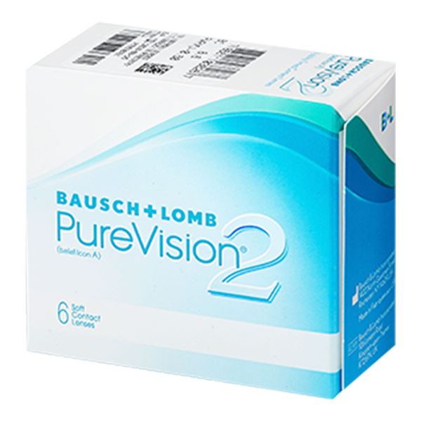 Линзы контактные мягкие Balafilcon A Bausch&Lomb/Бауш энд Ломб PureVision 2 (-1.25/8.6) 6шт