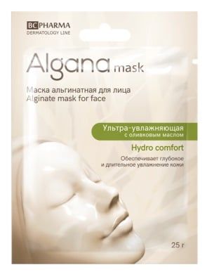 Маска альгинатная для лица Algana/Альгана Hydro Comfort ультра-увлажняющая с оливковым маслом 25 г