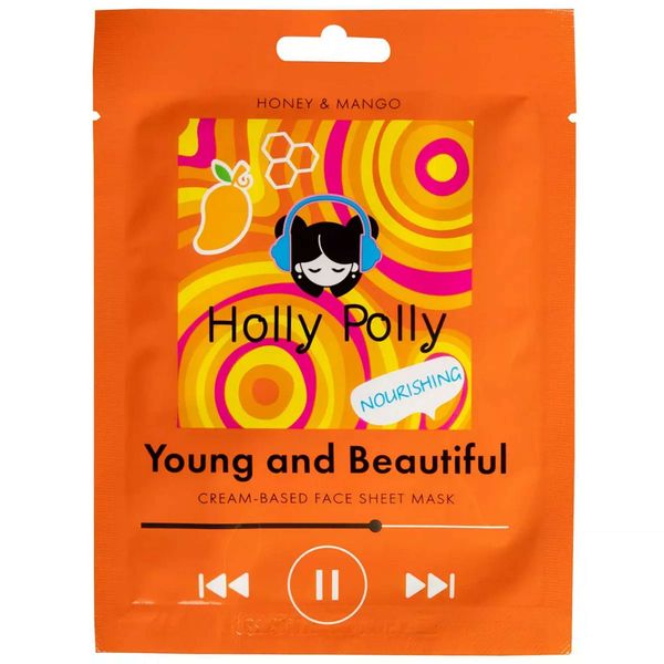 Маска тканевая для лица на кремовой основе с медом и манго Young and Beautiful Holly Polly/Холли Полли 22г