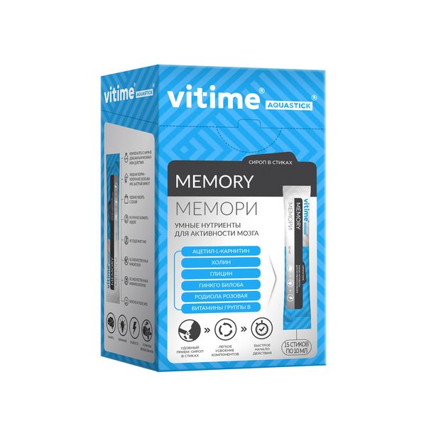 Мемори комплекс ViTime/ВиТайм Aquastick стик 15шт