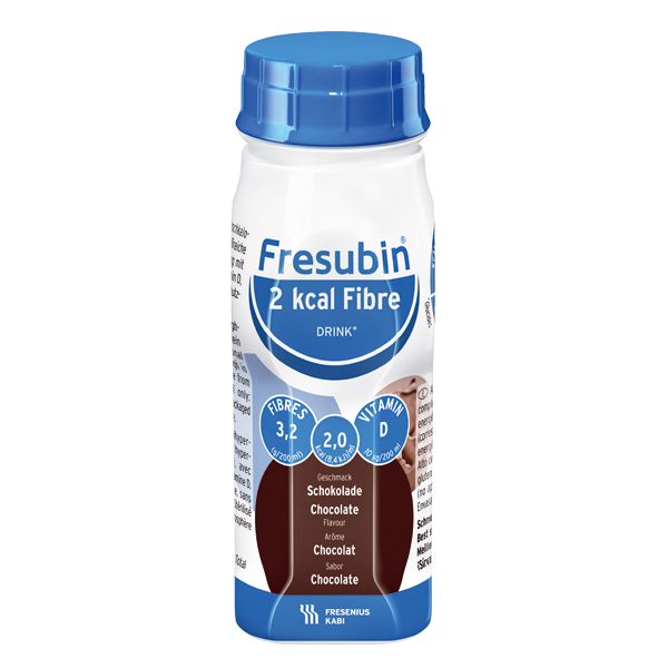 Напиток Фрезубин 2ккал с пищевыми волокнами со вкусом шоколада бут. 200мл 4шт