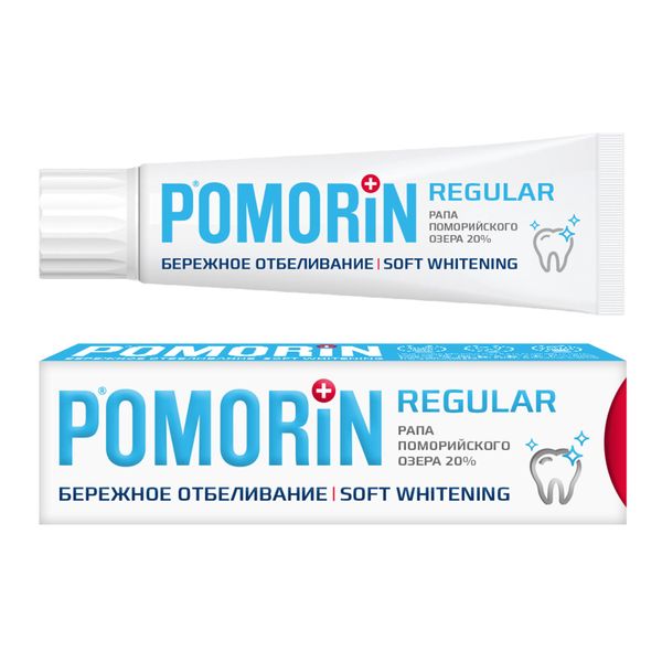 Паста зубная Бережное отбеливание Regular Pomorin/Поморин 100мл