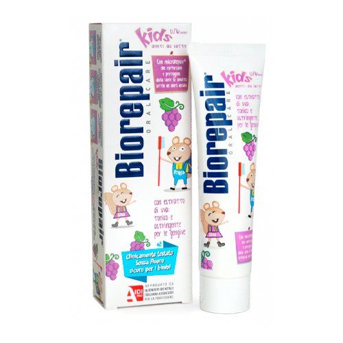 Паста зубная c экстрактом винограда детская 0-6 лет Kids Biorepair/Биорепэйр 50мл