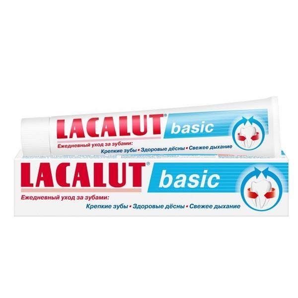 Паста зубная черная смородина Basic Lacalut/Лакалют 75мл