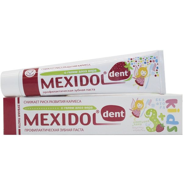 Паста зубная детская от 3 лет Kids Mexidol dent/Мексидол дент 45г