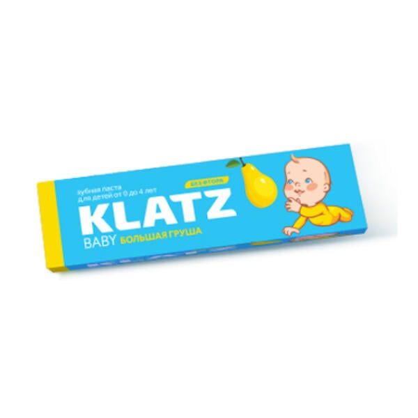 Паста зубная для детей большая груша без фтора Baby Klatz 48мл