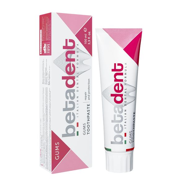 Паста зубная для взрослых Gums Betadent/Бетадент 100мл