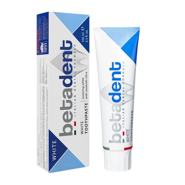 Паста зубная для взрослых White Betadent/Бетадент 100мл