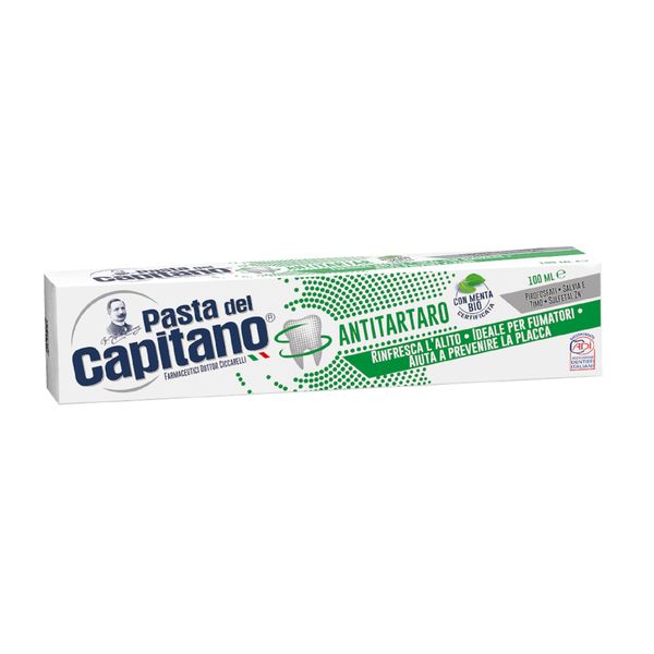 Паста зубная от зубного камня для курящих Pasta del Capitano туба 100мл