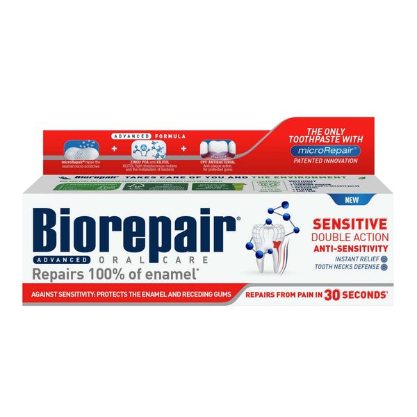 Паста зубная против гиперчувствительности Biorepair/Биорепэйр Sensitive 75мл