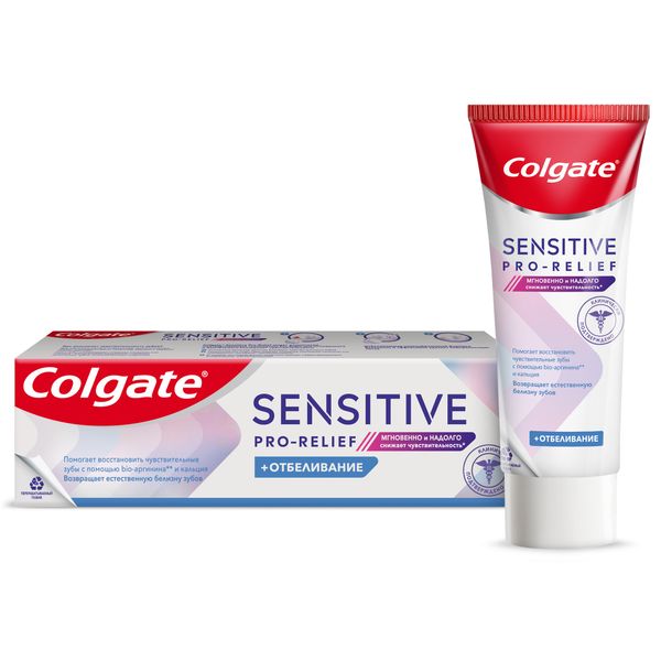 Паста зубная Sensitive Pro-Relief +отбеливание Colgate/Колгейт 75мл