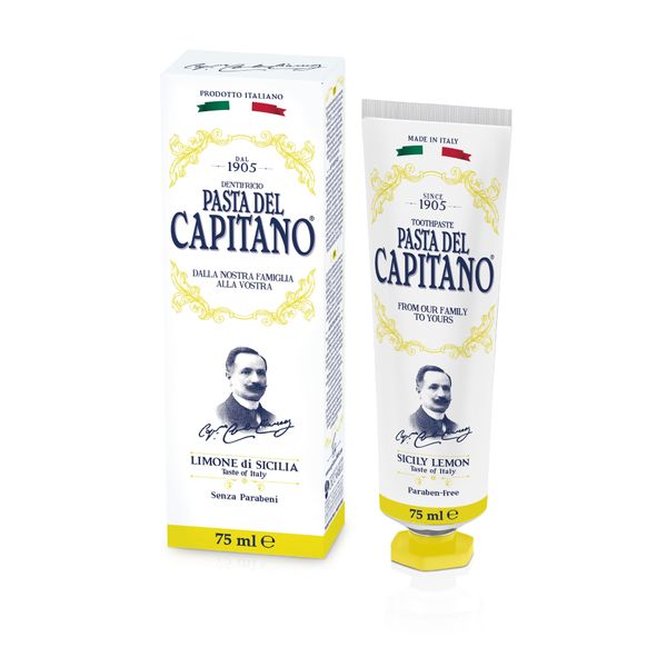 Паста зубная Сицилийский лимон Pasta del Capitano 75мл