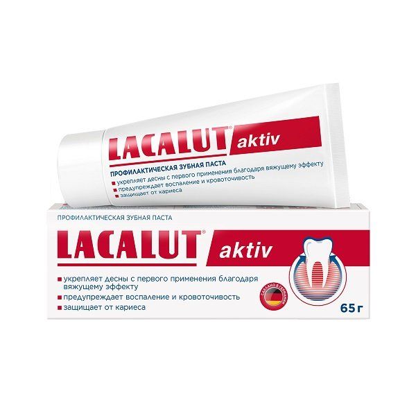 Паста зубная защита десен и снижение чувствительности Aktiv Lacalut/Лакалют 65г