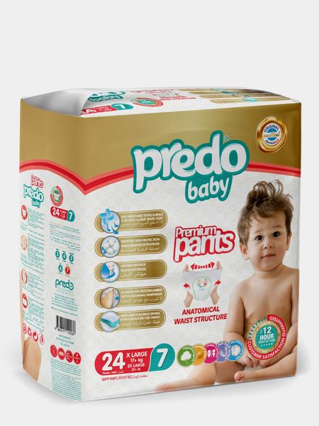 Подгузники-трусики для детей Baby Predo/Предо 17+ кг 24шт р.7
