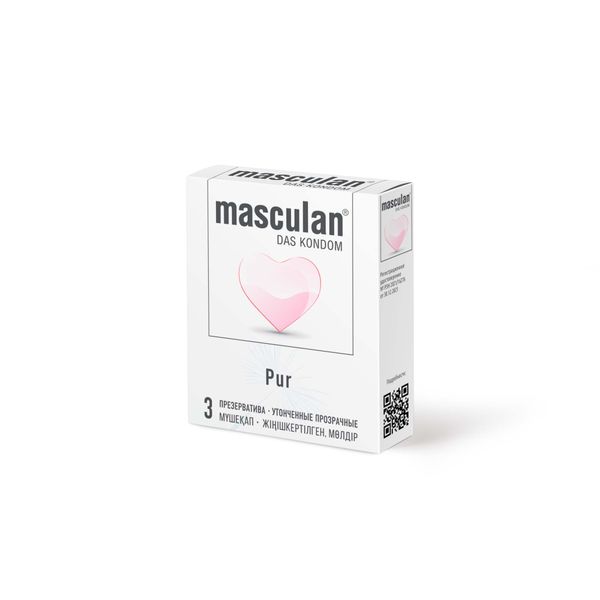 Презервативы утонченные прозрачные Pur Masculan/Маскулан 3шт