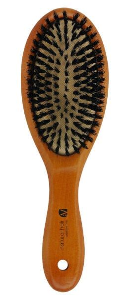 Расческа для волос деревянная со щетиной кабана Inter-Vion