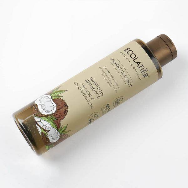 Шампунь для волос Питание & Восстановление Серия Organic Coconut, Ecolatier Green 250 мл