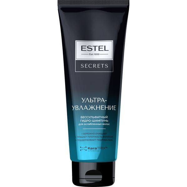 Шампунь-гидро для ослабленных волос ультраувлажнение бессульфатный Secrets Estel/Эстель 250мл