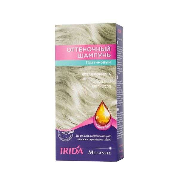 Шампунь оттеночный для окраски волос тон Платиновый М Classic Irida/Ирида 75мл