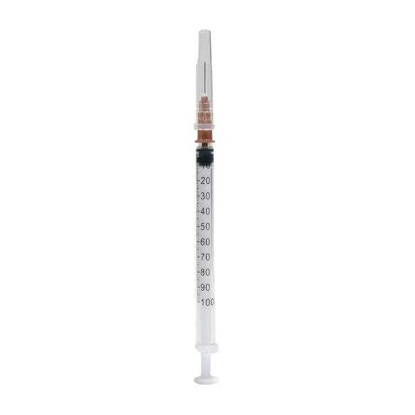 Шприц инсулиновый 3-х компонентный с иглой 26G 1/2 Inekta 0,45х13мм 1мл 200шт