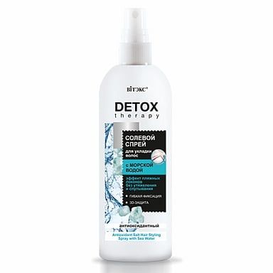 Спрей для укладки волос антиоксидантный Солевой с морской водой Витэкс Detox Therapy 200мл