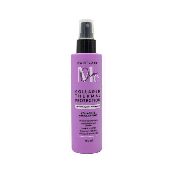 Спрей для волос термозащитный с коллагеном Mediva/Медива 150мл