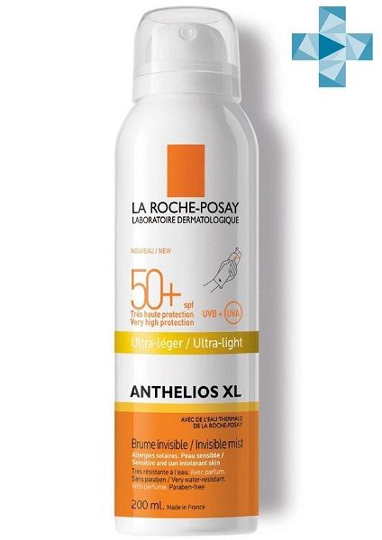 Спрей солнцезащитный для лица и тела невидимый SPF50+ Anthelios La Roche Posay/Ля рош позе фл. 200мл (MB238300)